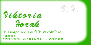 viktoria horak business card